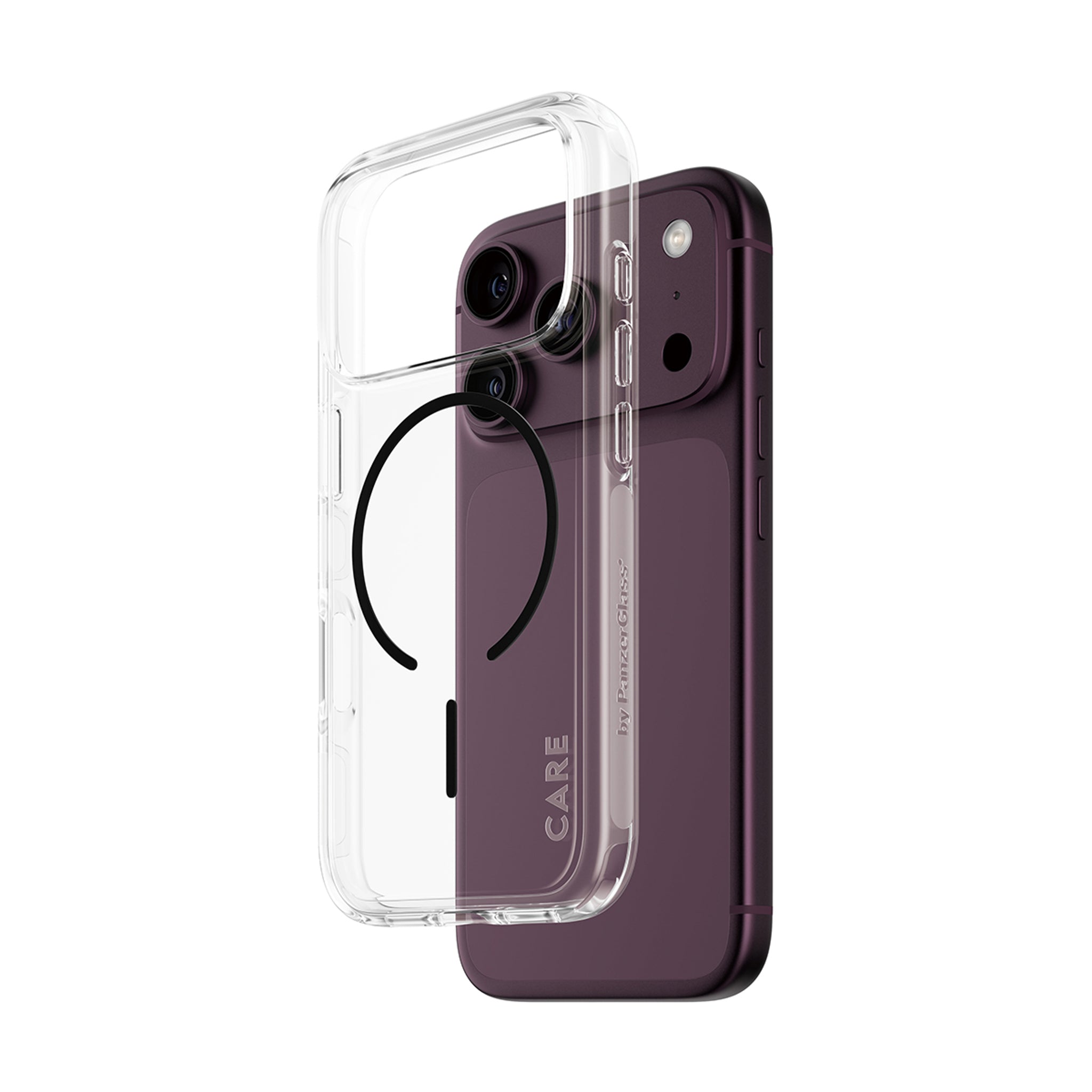 CARE™ by PanzerGlass® Urban Explorer Case Transparent w. Black MagSafe iPhone 18 Pro | 17 Pro